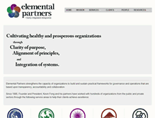Tablet Screenshot of elementalpartners.net